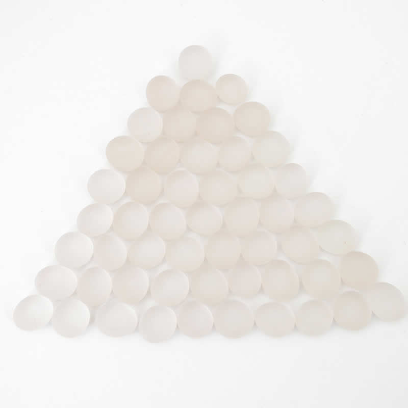 WCX01194 Crystal Pink Frosted Gaming Stones 12 - 14mm (40 or More) Chessex Main Image