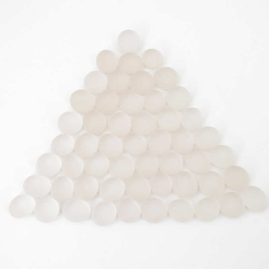 WCX01194 Crystal Pink Frosted Gaming Stones 12 - 14mm (40 or More) Chessex Main Image