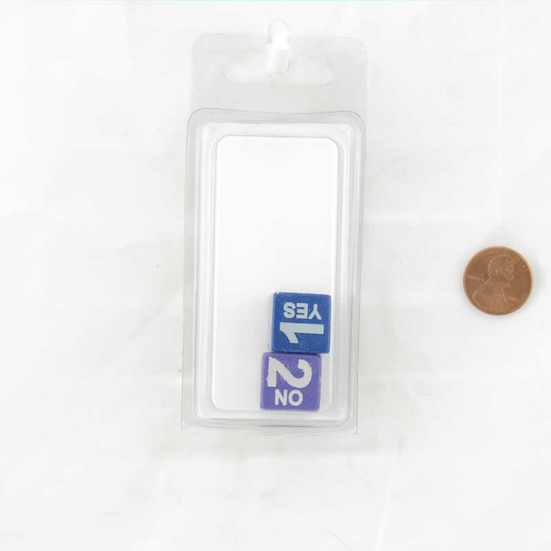 WCXCV0067E2 Yes and No 1 and 2 Dice Assorted Colors with Numbers 16mm D6 (1-2 3 times) Pack of 2 Main Image