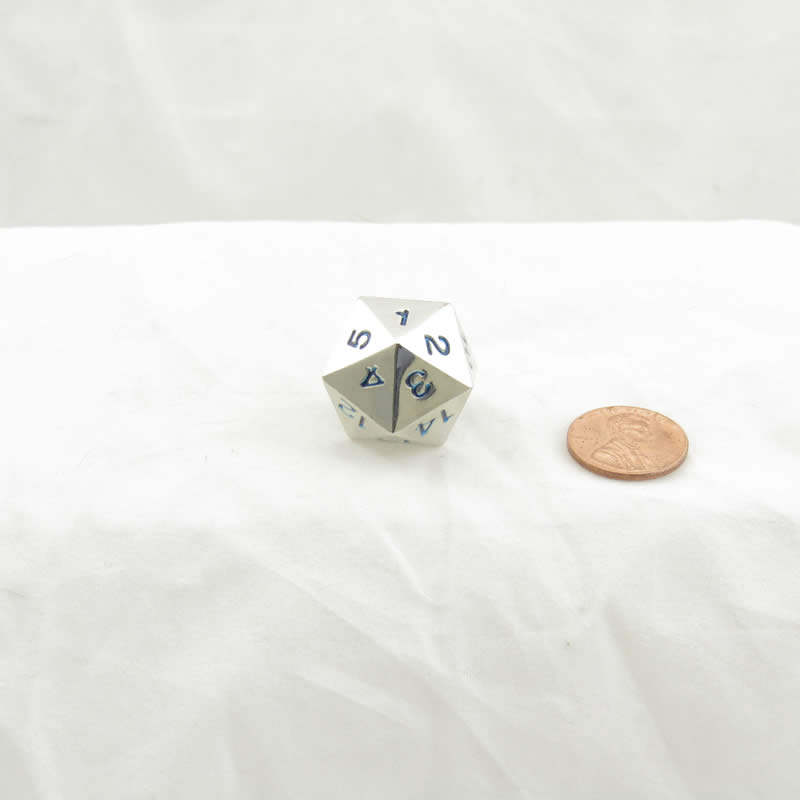 WKP18740E1 Metal Die D20 Countdown Die Blue Numbers 22mm (7/8in) Main Image