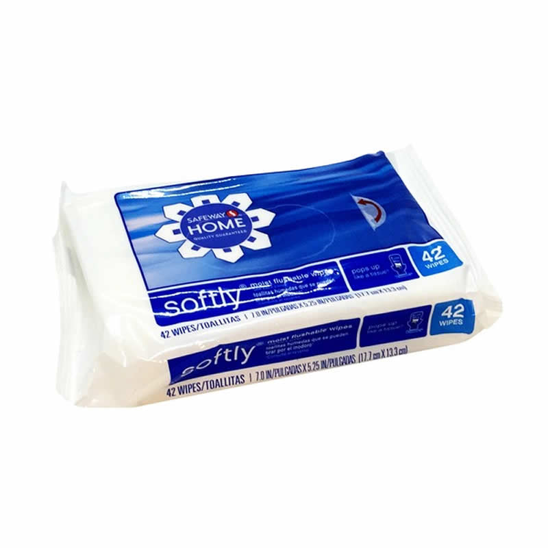 WONDS037 Signature Care Wet Wipes Flushable 1 Pack of 42 Wipes Main Image