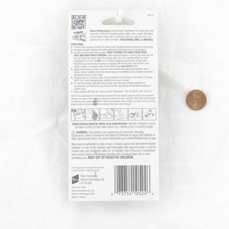 WONDS056 Convenient 5 Minute 0.2 Ounce Quick Setting Clear Epoxy 4th Image