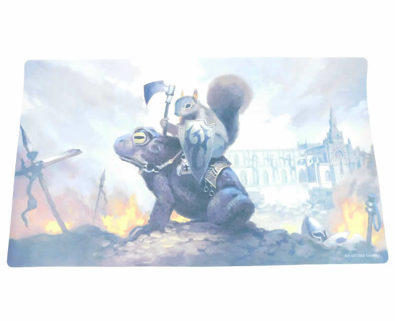 WONPM04 Squirl Knight Riding a Frog Playmat Wondertrail Main Image