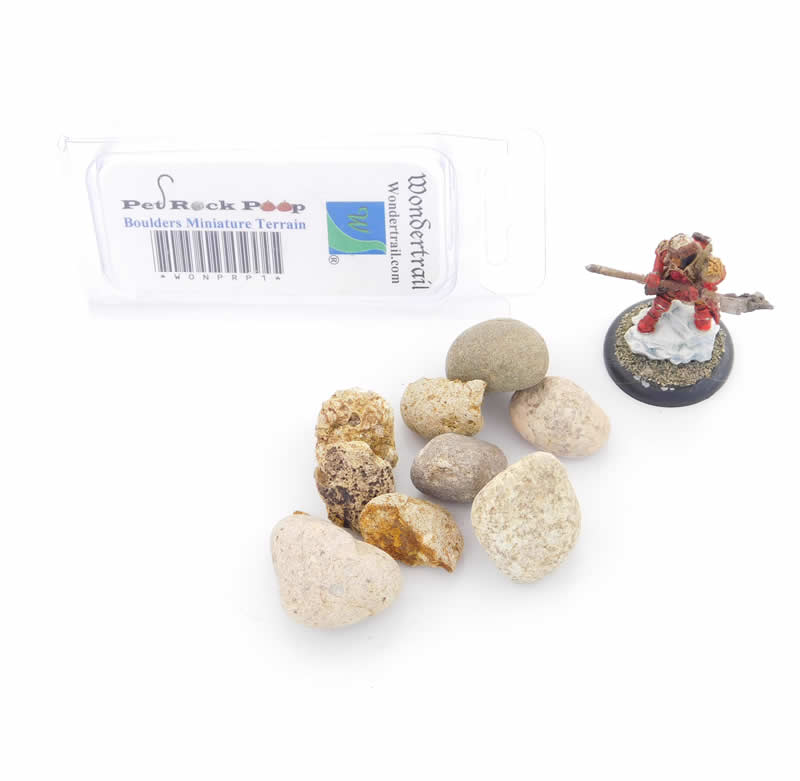 WONPRP1 Boulders Miniature Terrain Pet Rock Poop Series Main Image