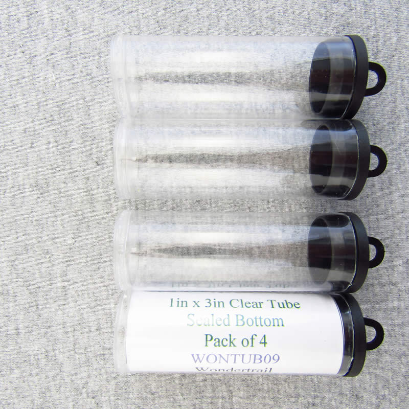 WONTUB09 Storage Tube 1in Diameter x 3in Long Sealed Bottom Pack of 4 Main Image