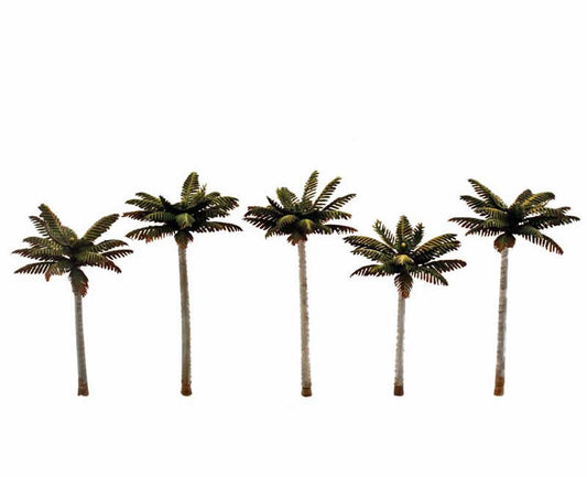 WOO3598 Palm Trees 4.75 To 5.25 Inches Pack Of 5 Woodland Scenics Main Image