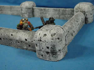 WTW05100 Armageddon Line Buttress Wall Set by War Torn Worlds Main Image