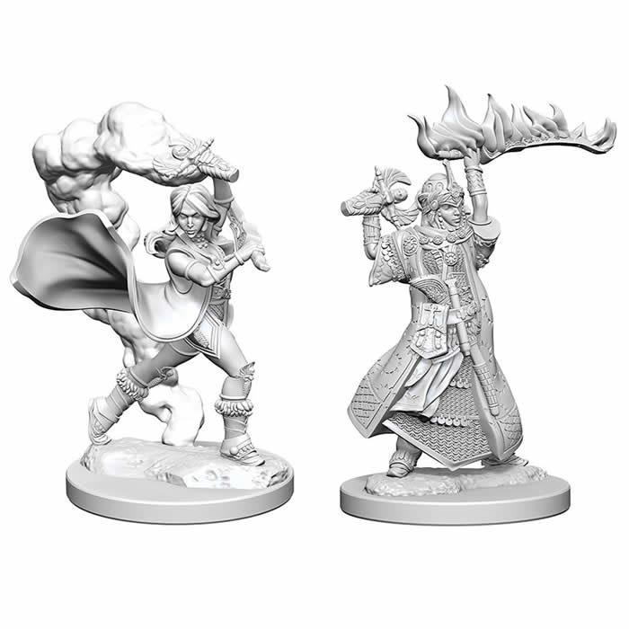 WZK72601 Human Female Cleric Pathfinder Battles Miniatures Unpainted Minis WizKids Main Image