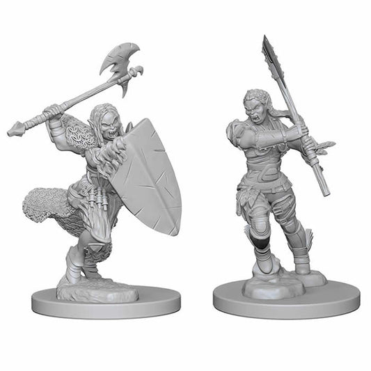 WZK72614 Half-orc Female Barbarian Pathfinder Battles Miniatures Unpainted Main Image
