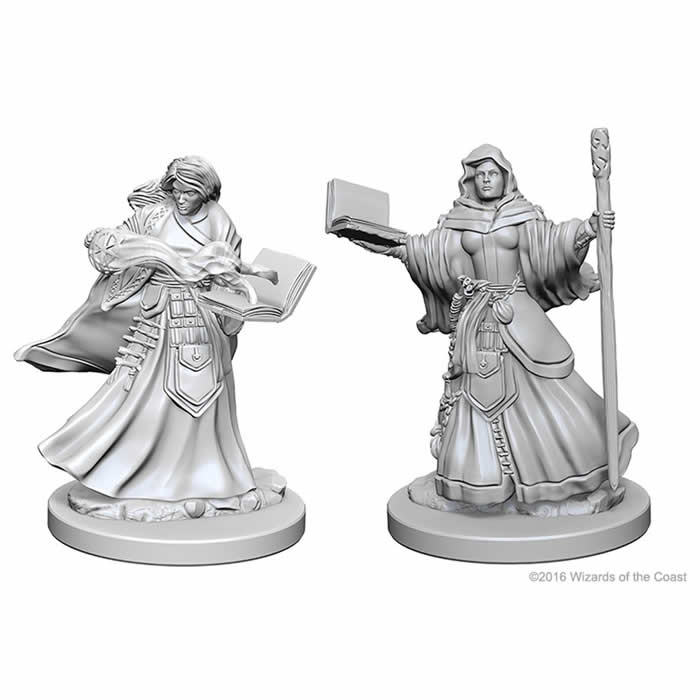 WZK72619 Human Female Wizard Nozurs Marvelous Miniatures D & D Unpainted Minis WizKids Main Image