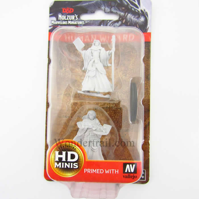 WZK72619 Human Female Wizard Nozurs Marvelous Miniatures D & D Unpainted Minis WizKids 2nd Image