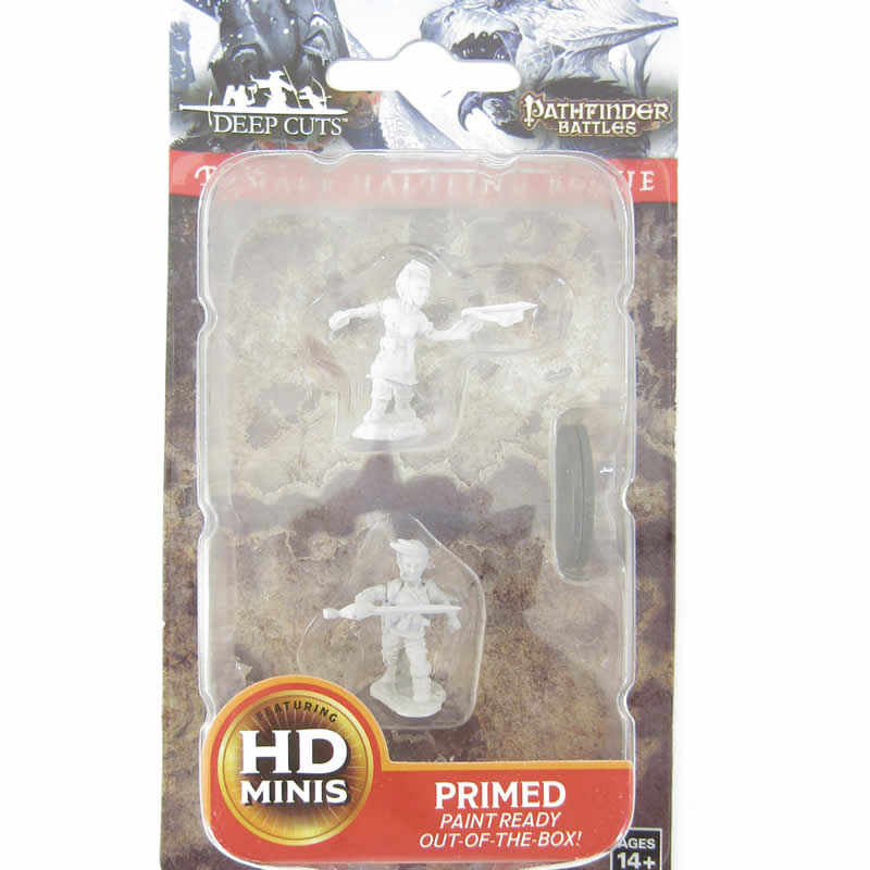 WZK73695 Female Halfling Rogue Pathfinder Battles Deep Cuts Miniatures 2nd Image
