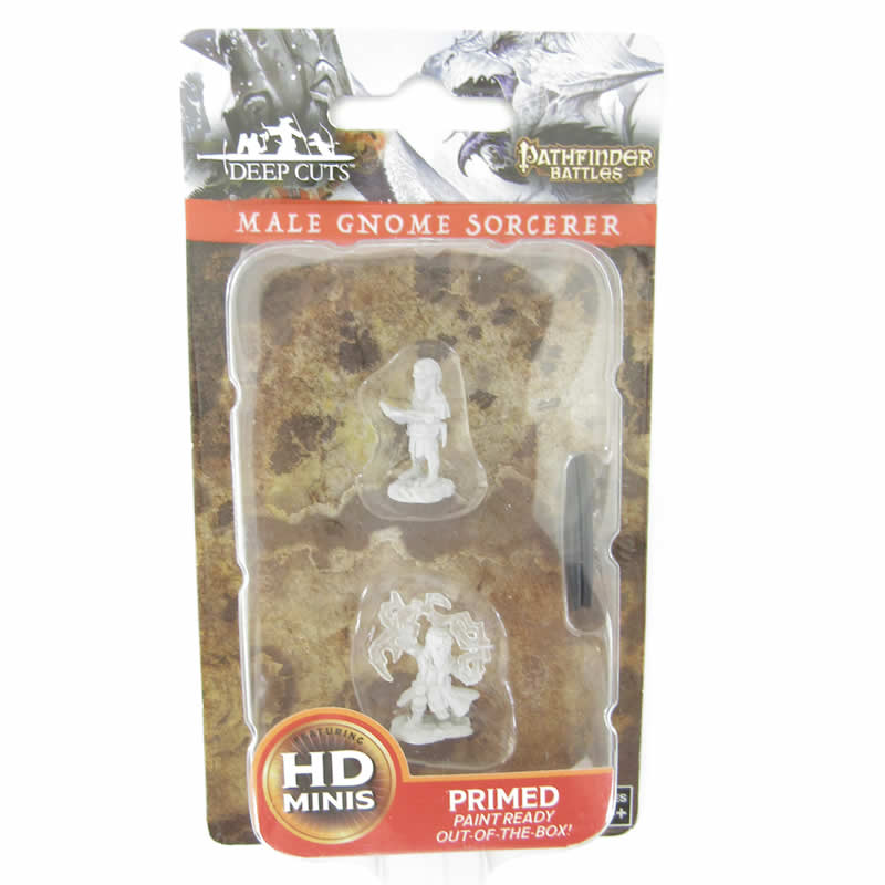 WZK73722 Male Gnome Sorcerer Pathfinder Battles Deep Cuts Miniatures 2nd Image