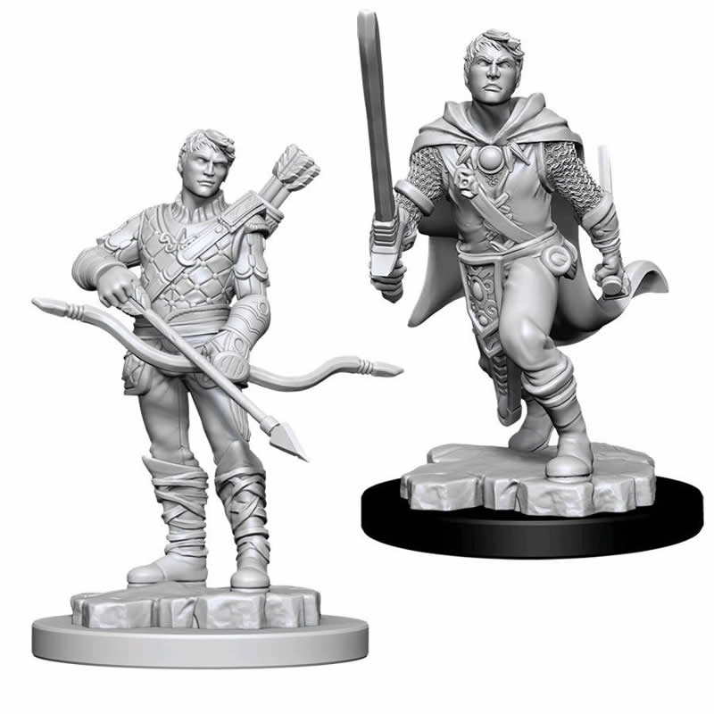 D&D Nolzurs Marvelous Unpainted Miniatures Pack of 2 Human