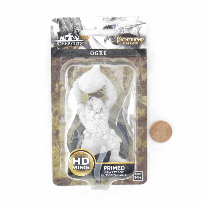 WZK90041 Ogre Pathfinder Battles Deep Cuts Miniatures Unpainted WizKids 2nd Image