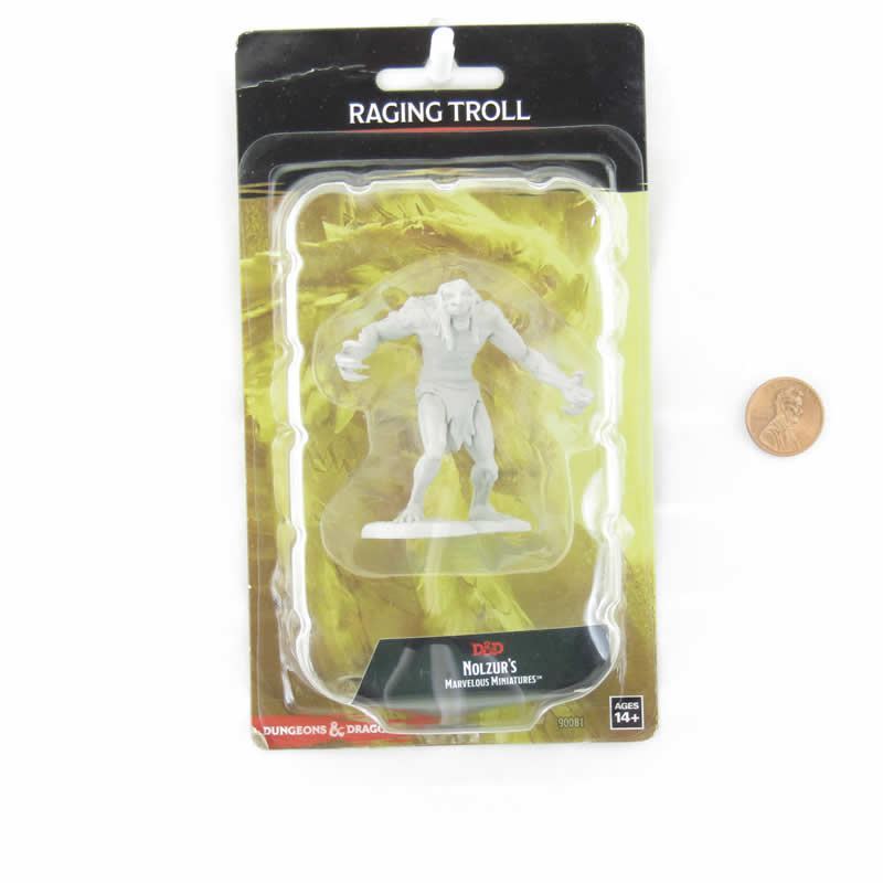 WZK90081 Raging Troll Monster Nozurs Marvelous Miniatures D&D Unpainted Miniatures Main Image