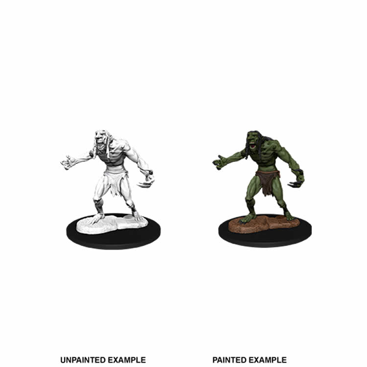 WZK90081 Raging Troll Monster Nozurs Marvelous Miniatures D&D Unpainted Miniatures 2nd Image