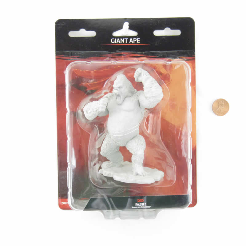WZK90090 Giant Ape Monster Nozurs Marvelous Miniatures D&D Unpainted Miniatures Main Image