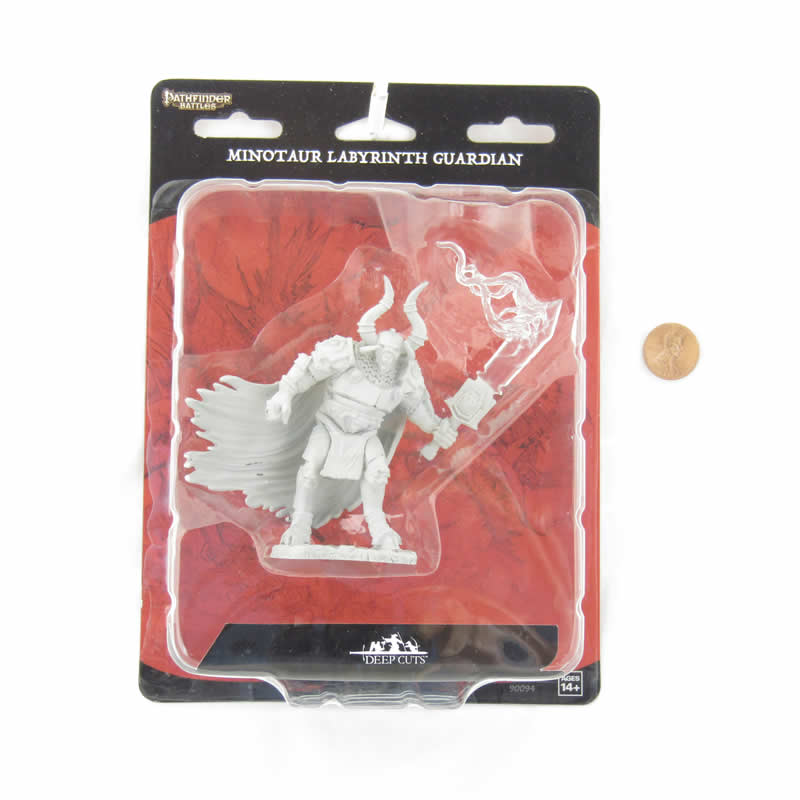 WZK90094 Minotaur Labyrinth Guardian Miniature Pathfinder Battles Deep Cuts Unpainted Miniatures 2nd Image
