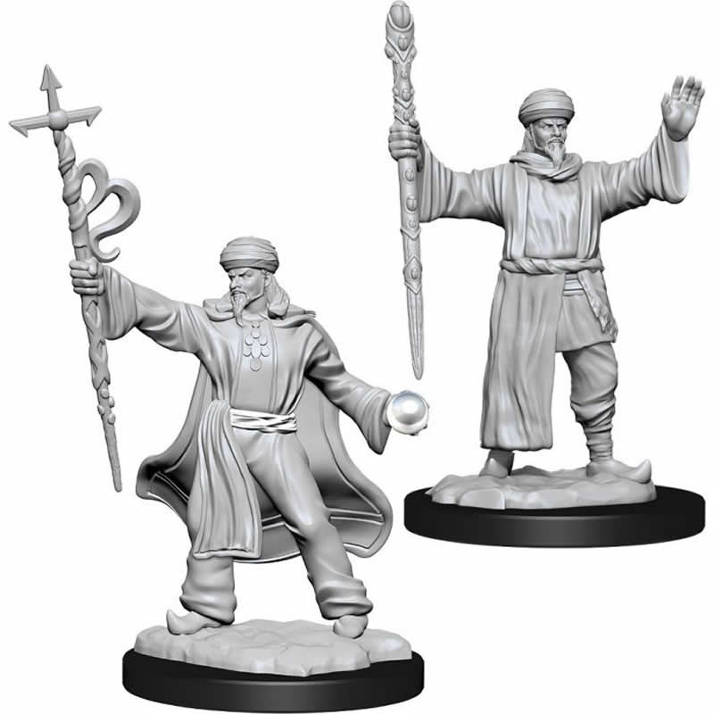 WZK90137 Human Wizard Male Nozurs Marvelous Miniatures D&D Unpainted Miniatures Main Image