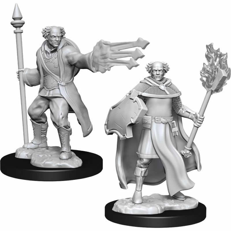 WZK90151 Cleric and Wizard Male Nozurs Marvelous Miniatures D&D Unpainted Miniatures Main Image