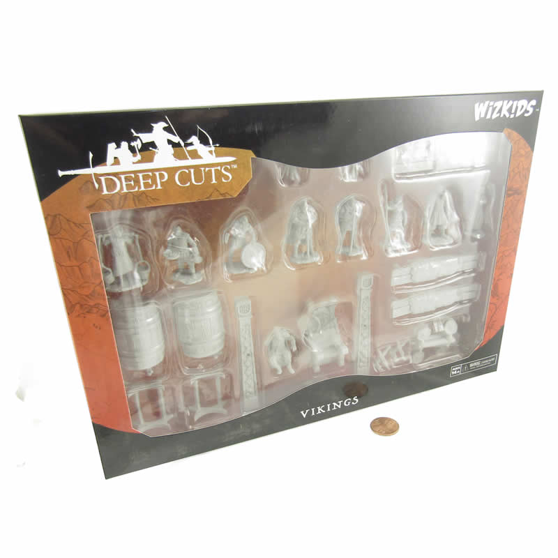 WZK90175 Vikings Miniatures Deep Cuts Unpainted Miniatures WizKids 2nd Image