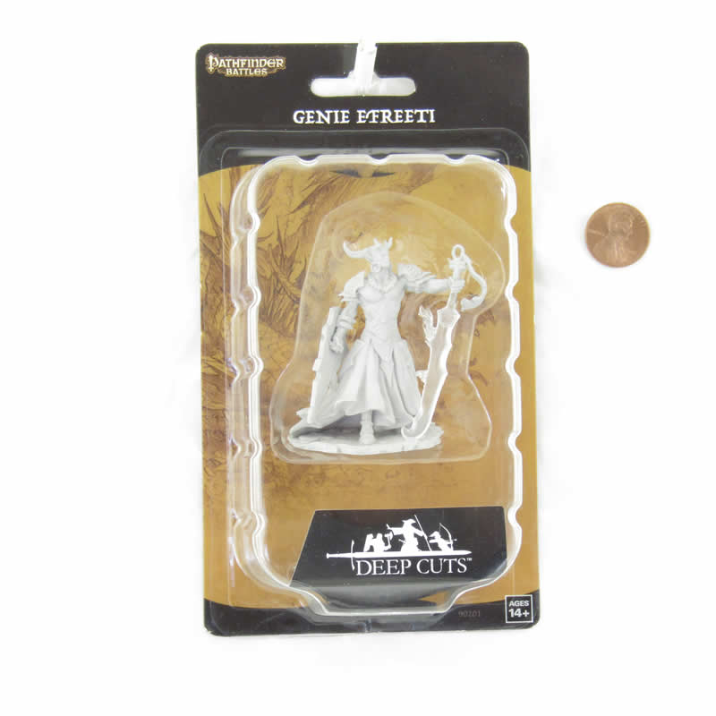 WZK90201 Genie Efreeti Miniature Pathfinder Battles Deep Cuts Unpainted Miniatures 2nd Image