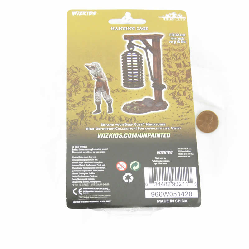 WZK90211 Hanging Cage Miniature Accessories Deep Cuts Unpainted Miniatures 3rd Image