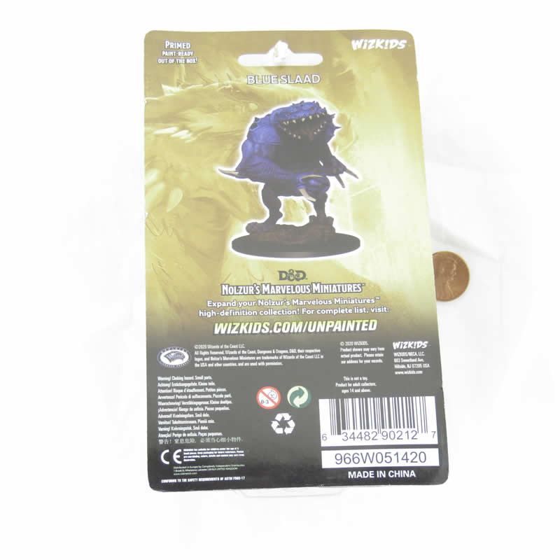 WZK90212 Blue Slaad Nozurs Marvelous Miniatures D&D Unpainted Miniatures 3rd Image