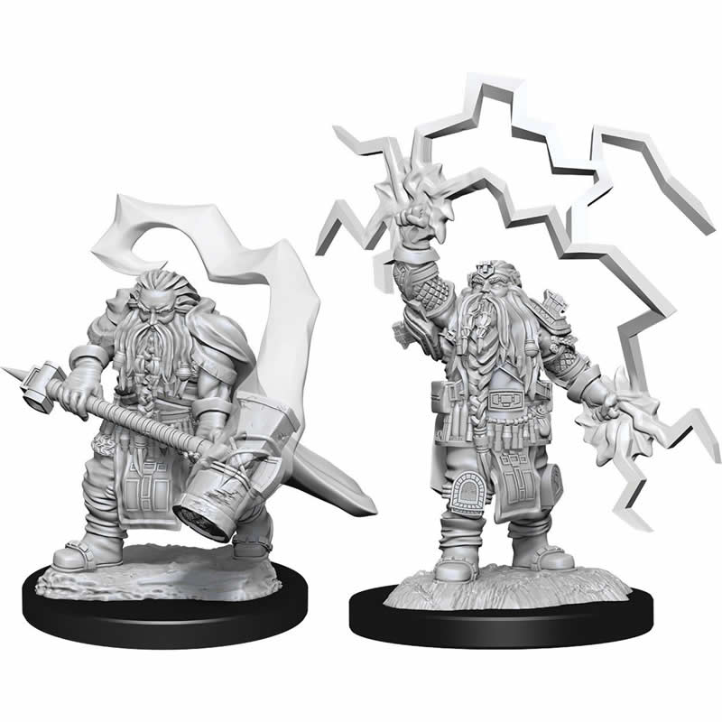 WZK90222 Dwarf Cleric Male Nozurs Marvelous Miniatures D&D Unpainted Miniatures Main Image