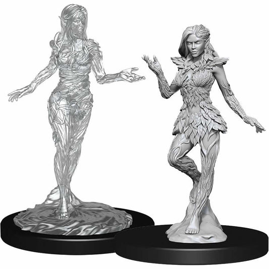 WZK90265 Nymph and Dryad Miniature Figure Pathfinder Battles Deep Cuts Unpainted Miniatures Main Image