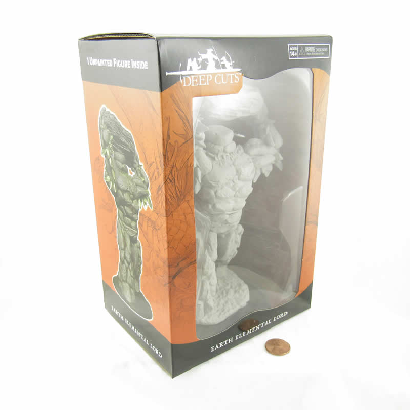 WZK90268 Earth Elemental Lord Miniature Figure Pathfinder Battles Deep Cuts Unpainted Miniatures 3rd Image