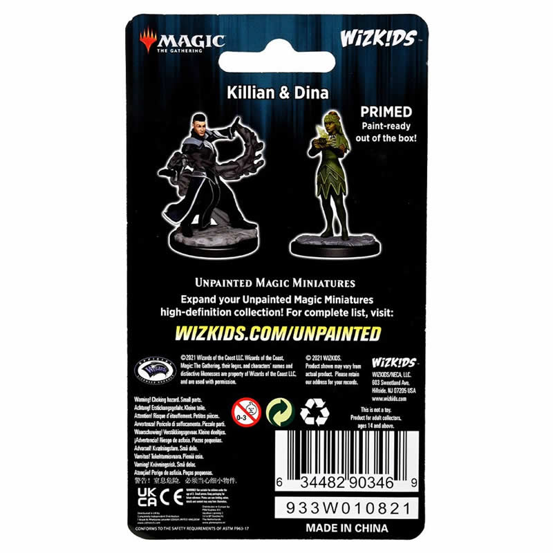WZK90346 Killian and Dina Unpainted Magic Miniature Figures Deep Cuts 2nd Image