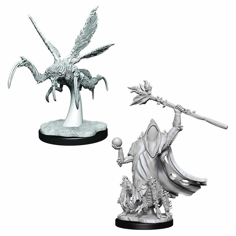 WZK90368 Core Spawn Emissary and Seer Unpainted Miniatures Critical Role Series Figures Main Image