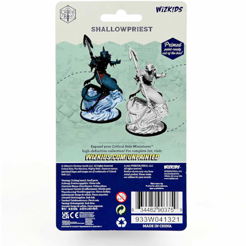 WZK90375 Shallowpriest Unpainted Miniatures Critical Role Series Figures 3rd Image