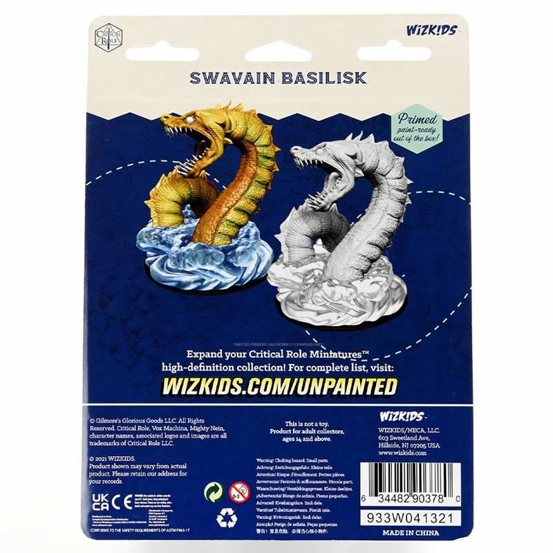 WZK90378 Swavian Basilisk Unpainted Miniatures Critical Role Series Figures 2nd Image