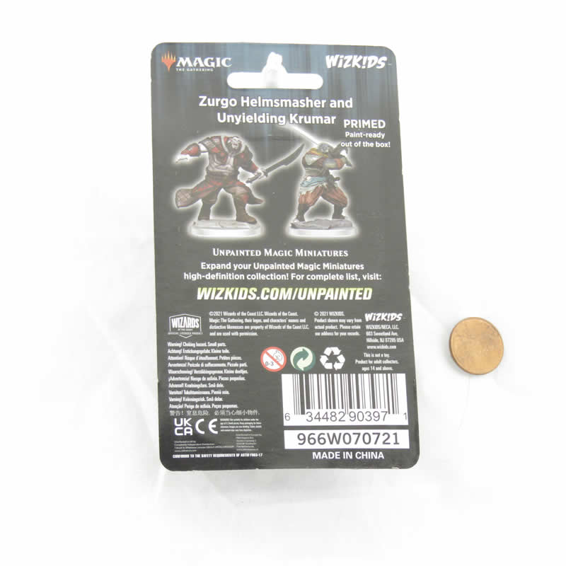 WZK90397 Zurgo Helmsmashe Unyielding Krumar Unpainted Magic Miniature Figures Deep Cuts 3rd Image