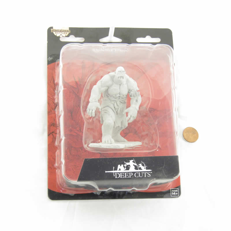 WZK90449 Zombie Hulk Miniature Figure Pathfinder Battles Deep Cuts Unpainted Miniatures 2nd Image