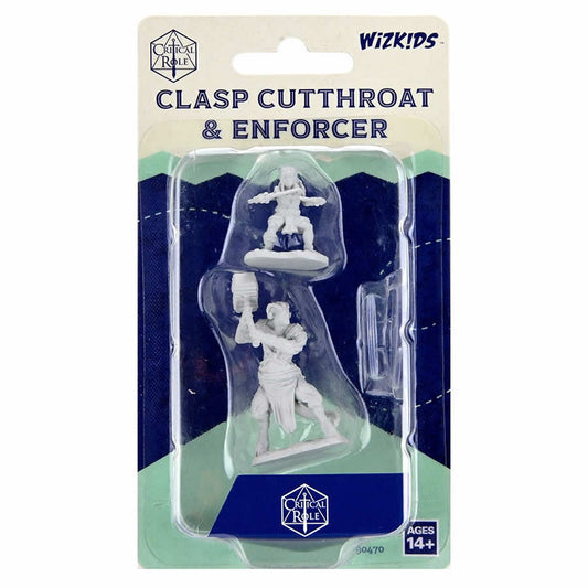 WZK90470 Clasp Cutthroat and Enforcer Unpainted Miniatures Critical Role Series Figures Main Image