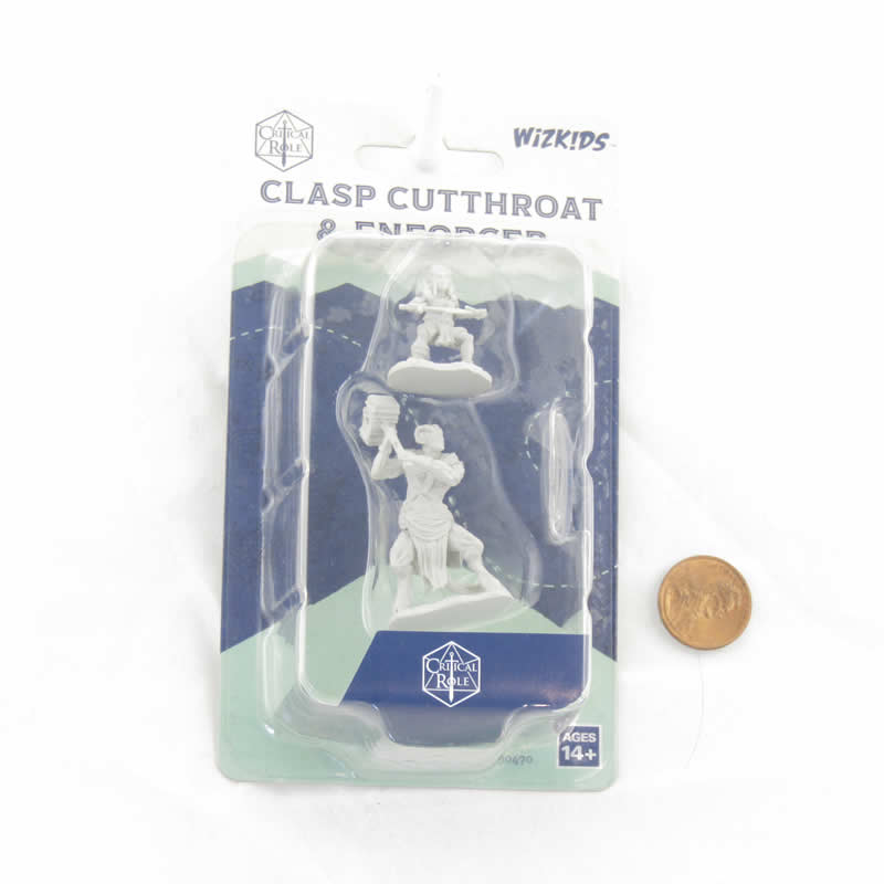 WZK90470 Clasp Cutthroat and Enforcer Unpainted Miniatures Critical Role Series Figures 2nd Image