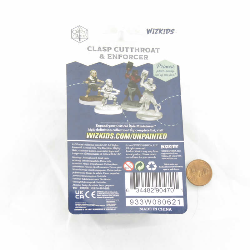 WZK90470 Clasp Cutthroat and Enforcer Unpainted Miniatures Critical Role Series Figures 3rd Image