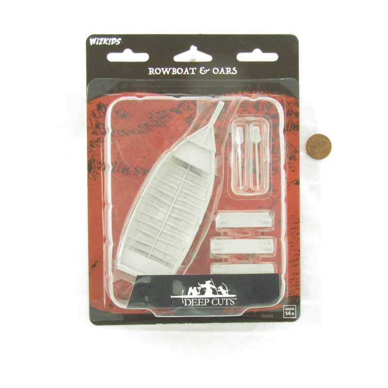 WZK90503 Rowboat and Oars Unpainted Magic Miniature Figures Deep Cuts
