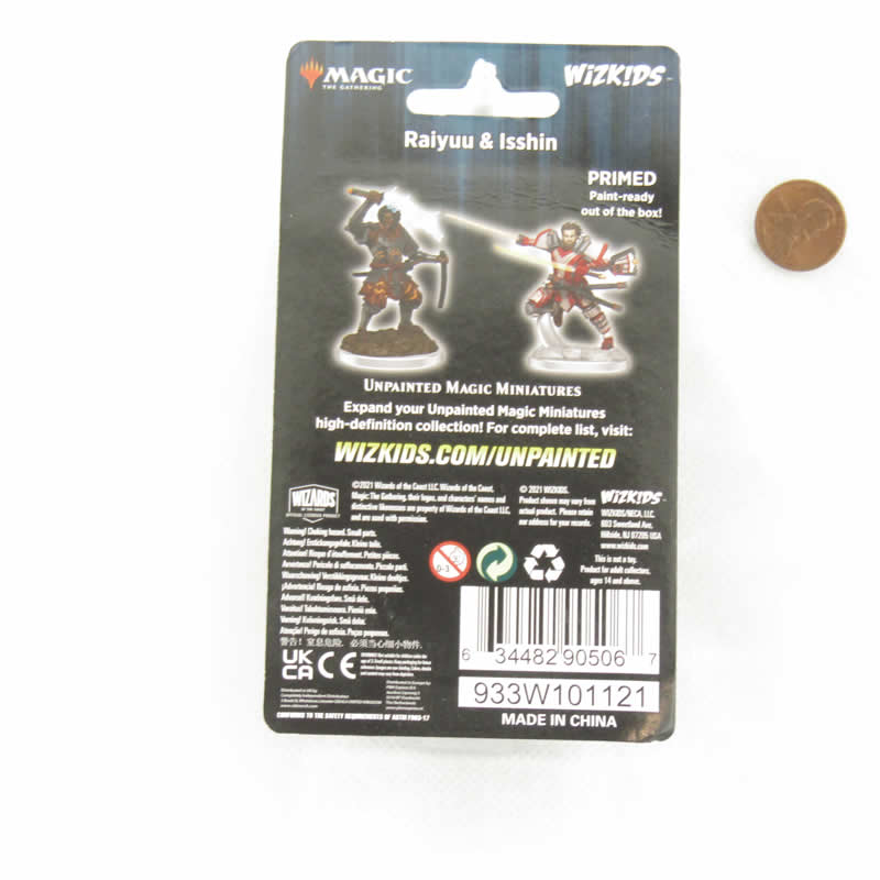 WZK90506 Raiyuu and Isshin Unpainted Magic Miniature Figures Deep Cuts