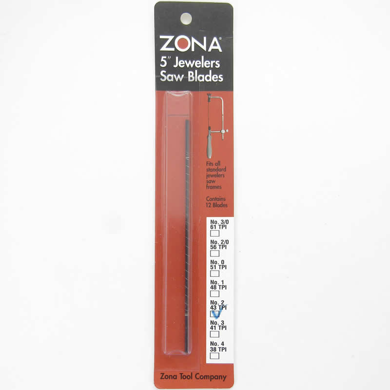 ZON36-480 Jewelers Saw Blades 12pk .028x.013 43 TPI Zona Tools Main Image