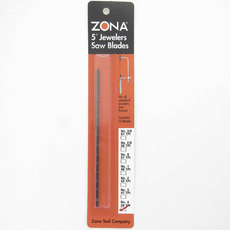 ZON36-482 Jewlers Saw Blades 12pk .031x.015 38 TPI Zona Tools Main Image