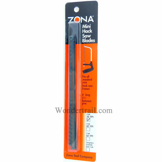 ZON36-656 Zona Mini Hack Saw Blades, 15 TPI Main Image