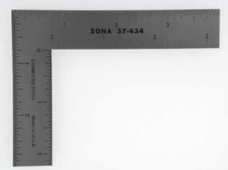ZON37-434 3 inch x 4 inch L-Square Ruler Zona Tools Main Image