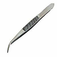 ZON37-548 Curved Point Tweezer Short Zona Tools Main Image