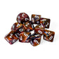 CHX27343 Symphony Festive Dice with White Numbers D10 16mm (5/8in) Pack of 10 Dice