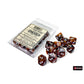 CHX27343 Symphony Festive Dice with White Numbers D10 16mm (5/8in) Pack of 10 Dice